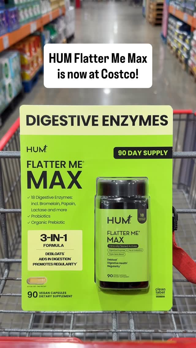 Does anyone else go to Costco for one thing… and somehow end up eating way too many samples, a hot dog, and an ice cream sundae? 😂 If so, you may want to grab HUM Flatter Me Max while you’re there.

HUM Flatter Me Max he