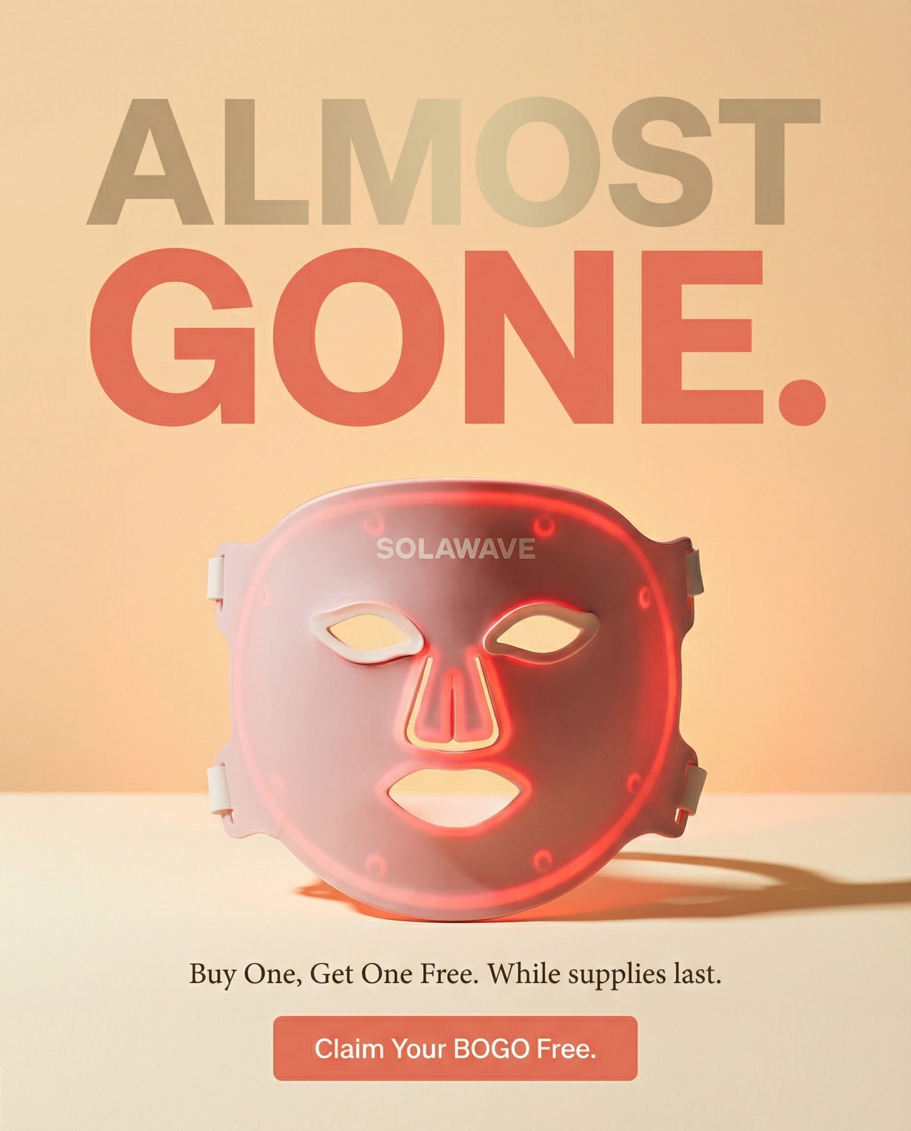 Wrinkle Retreat Pro LED Face Mask with Red, Infrared, Deep Red, and Amber Light Therapy