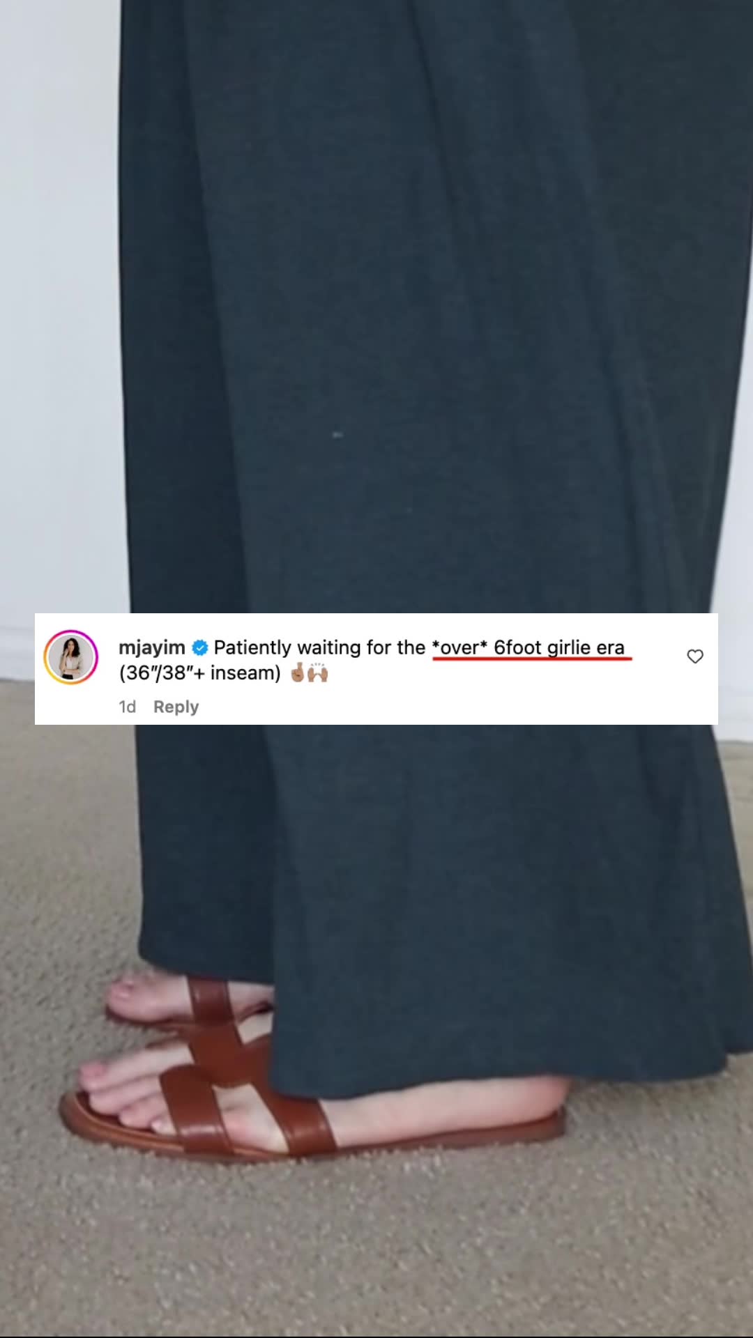 5 inseams 🤝 9 sizes.
