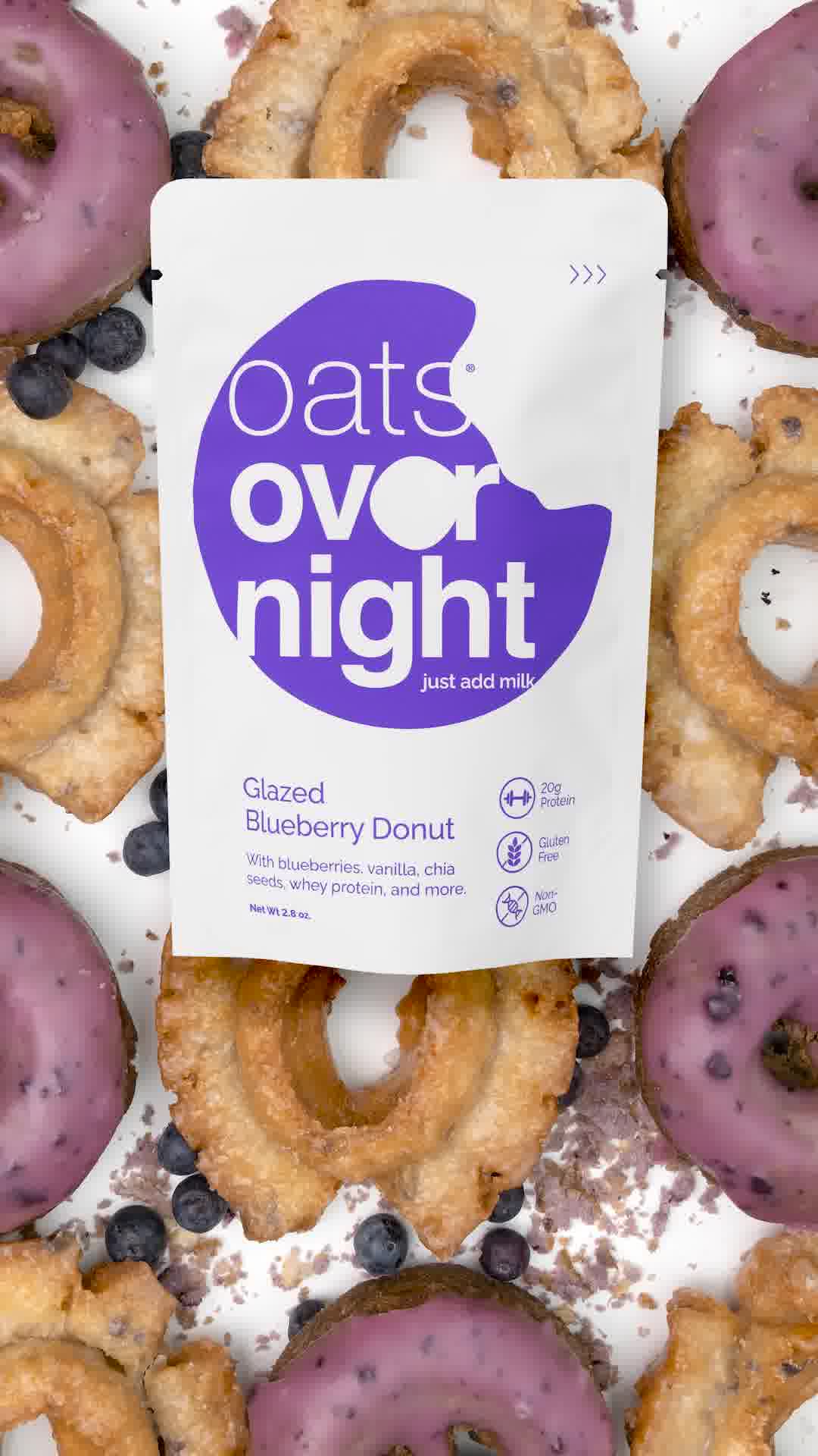 Spoon-free oatmeal. 20g protein. Tons of flavors.