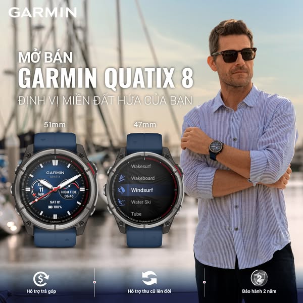 🔥 GARMIN QUATIX 8 CHÍNH THỨC MỞ BÁN

Một tuyên ngôn phong cách sống. Quatix 8 là “vũ khí” dành cho những ai khao khát khám phá, thể hiện bản lĩnh phiêu lưu, đẳng cấp dẫn đầu.

💎  SANG TRỌNG VÀ BỀN BỈ
▪  Viền titan cao cấ