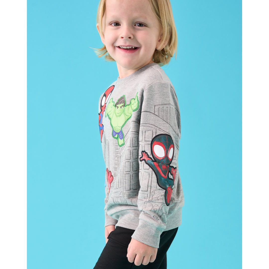 Spidey & His Amazing Friends Mighty City Heroes Crewneck Sweatshirt
