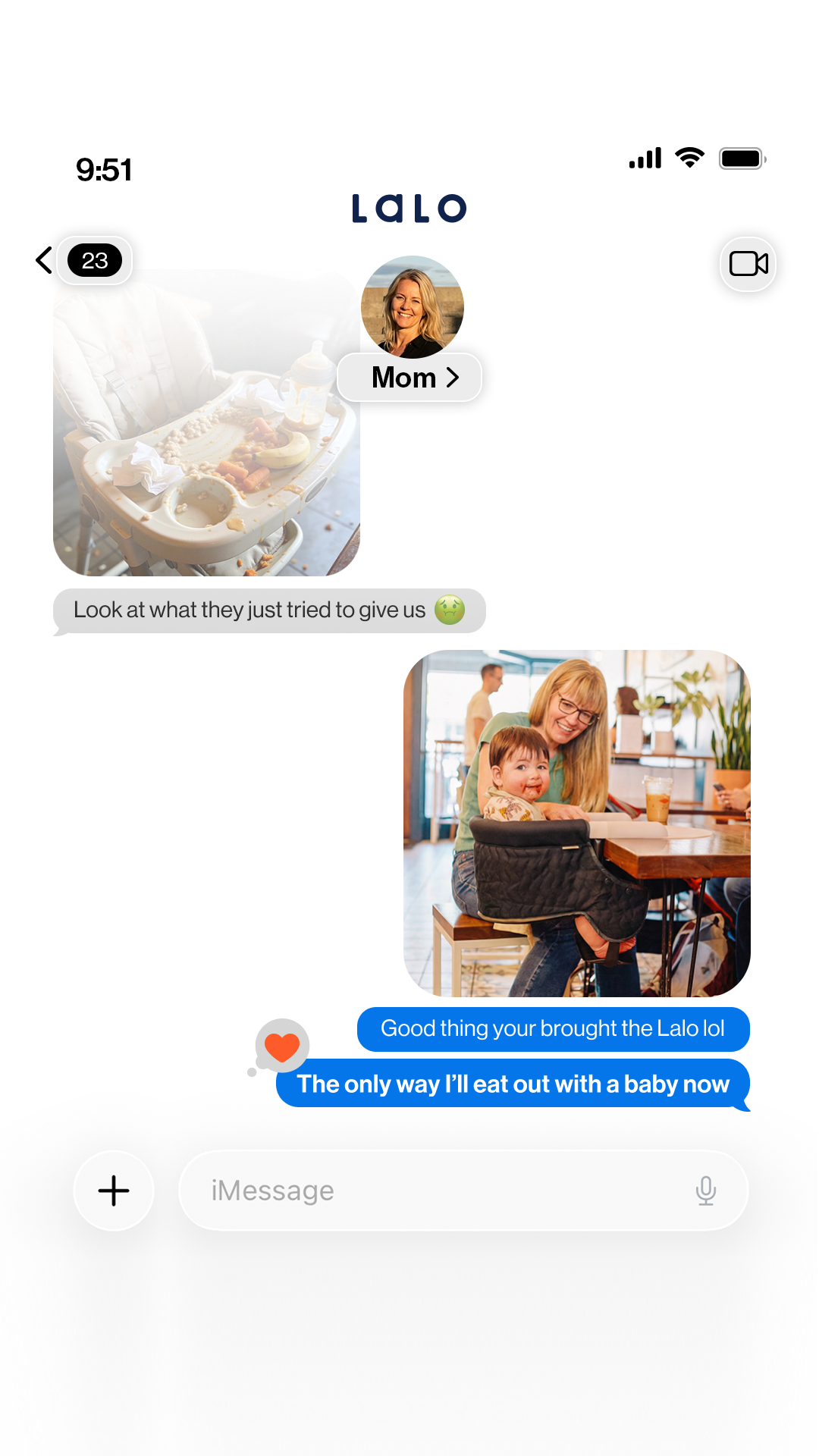 Stop risking the sticky "mystery chair" at restaurants.

Bring the Lalo Hook-On Chair instead. It’s the portable, easy-to-clean solution that makes dining out actually enjoyable again.