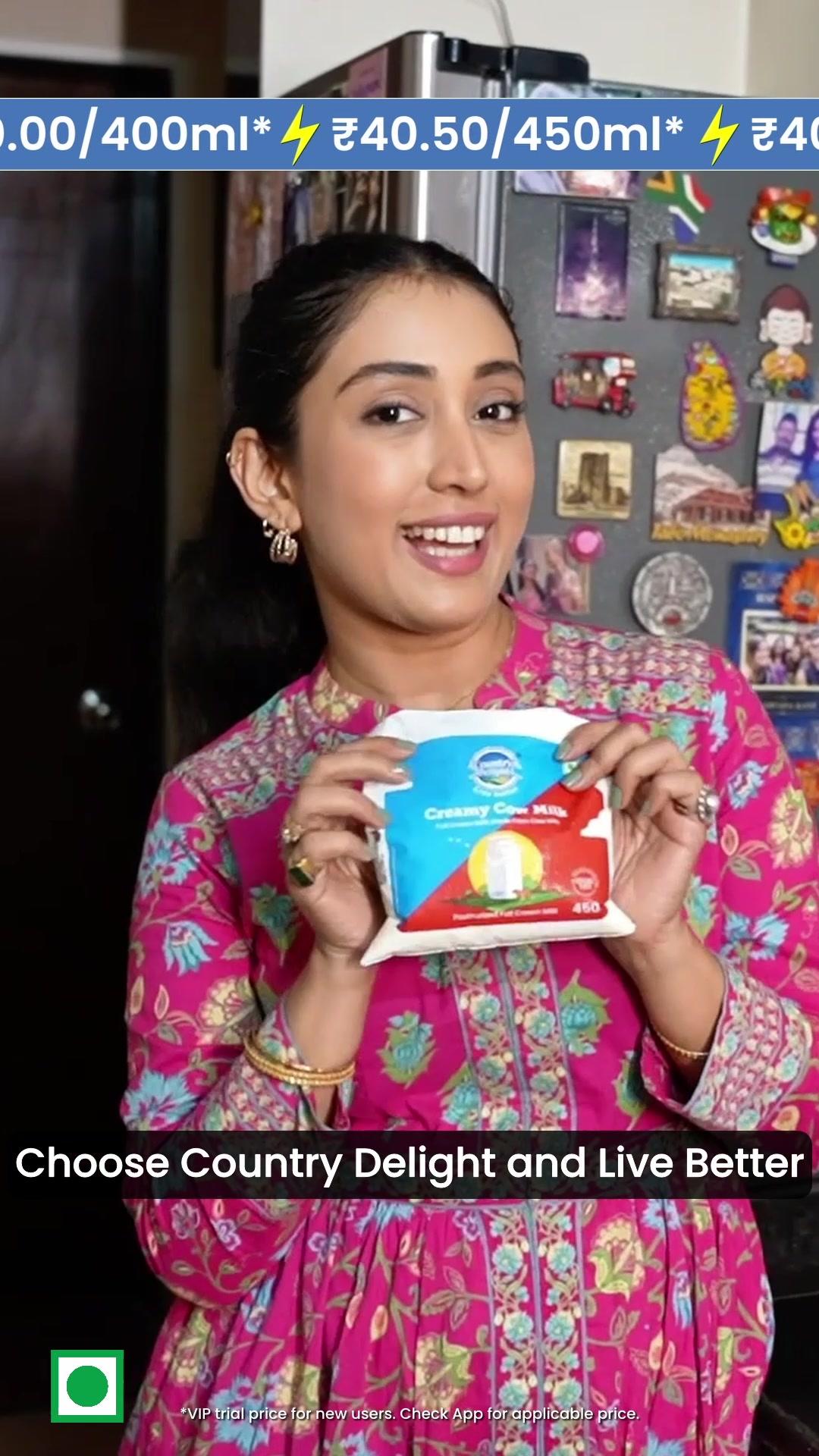 Ab doodh peene ke faaydon ke saath saath hongey doodh se faayde with Country Delight 🥳🥳 Here's how:

😋 Pure Buffalo Milk at VIP Offer
😋 Get Moti Malai Daily
😋 Make Ghee, Curd, Paneer, Chaach, and More at Home

Aur bolun?