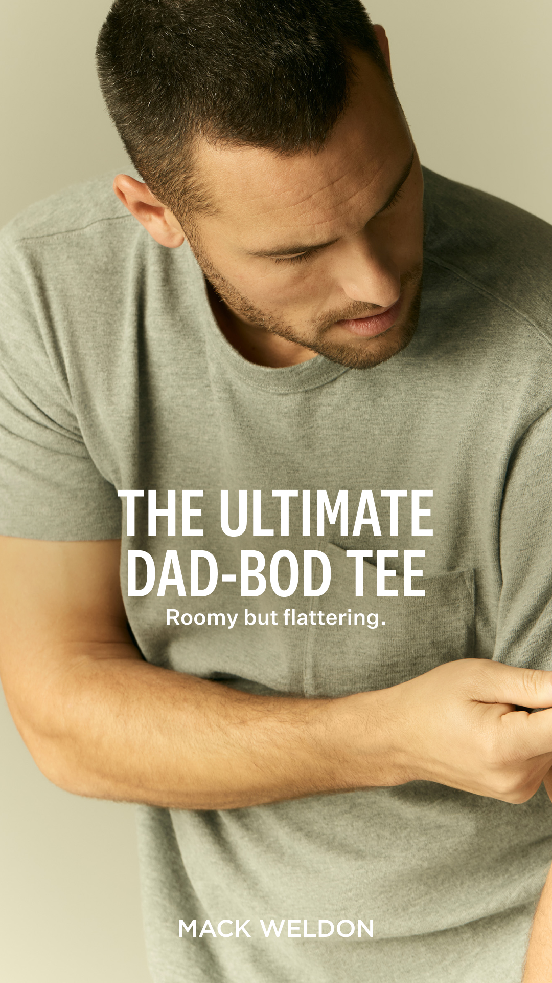 Our ultra-soft new tee is designed with 100% slub cotton, a boxier fit, and a heavyweight feel.