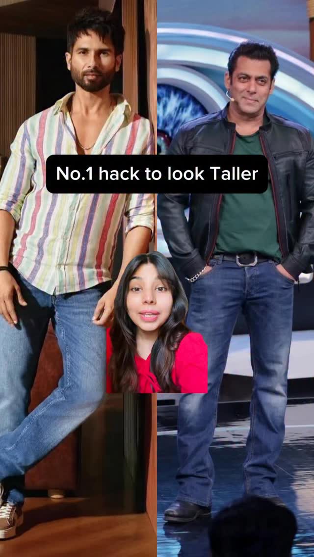 Shahid and Salman are both 5’7… then why does Shahid always look taller? 👀

It’s not just heels or monochrome — the real trick is styling. Vertical stripes instantly create that elongated, sharper look, while horizontal 