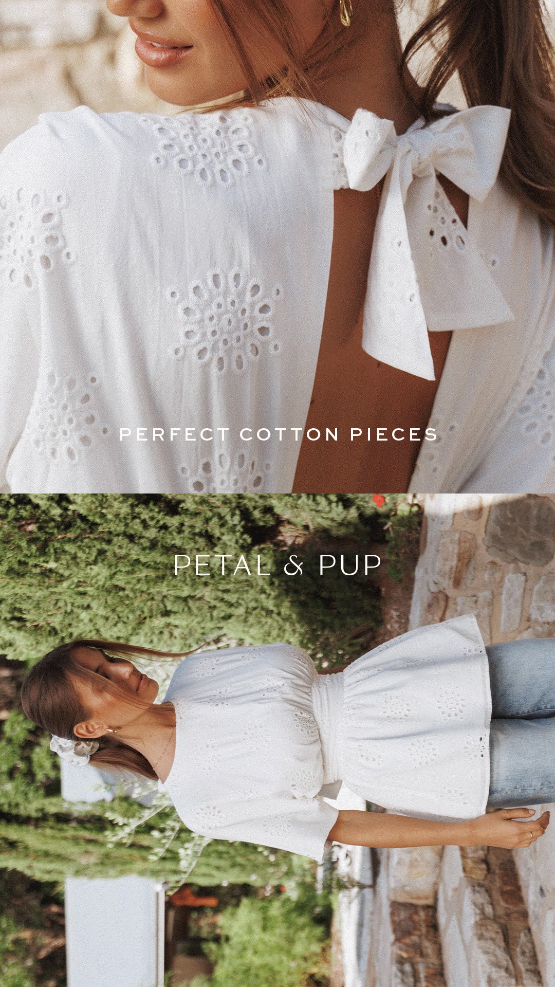 Breezy cotton meets pretty details in pieces that feel effortless the moment you put them on.