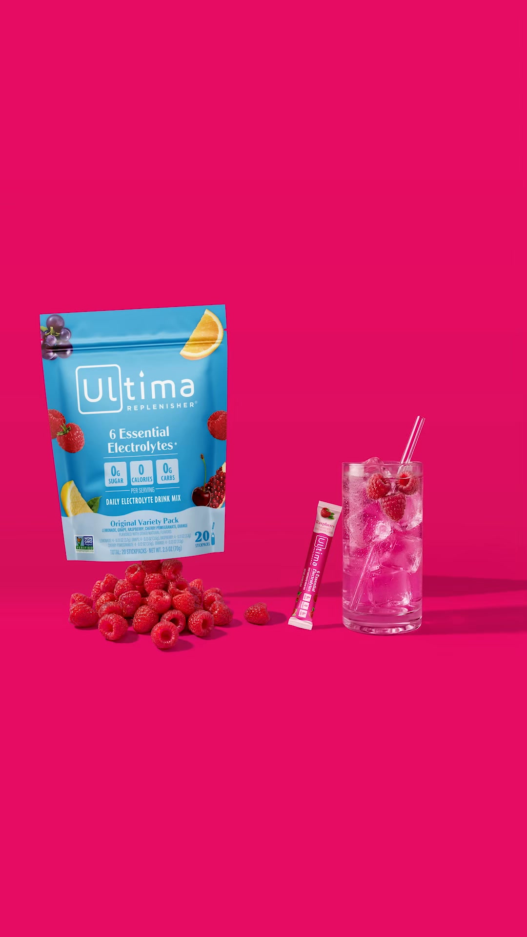 All the electrolytes you need, none of the junk you don’t. No sugar, calories, or carbs—just delicious daily hydration.