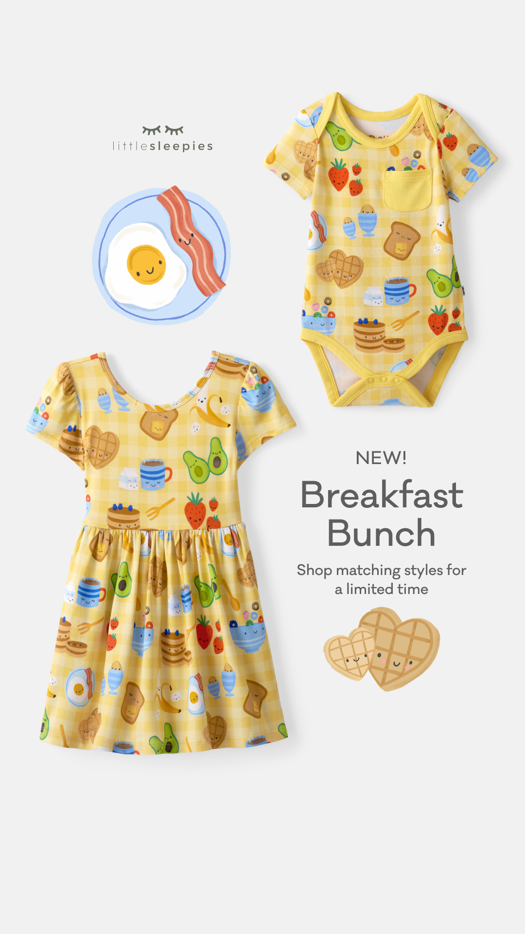 Adorable foodie faves for matching moments. 💐🥞 Shop this sweet spread before it’s gone!