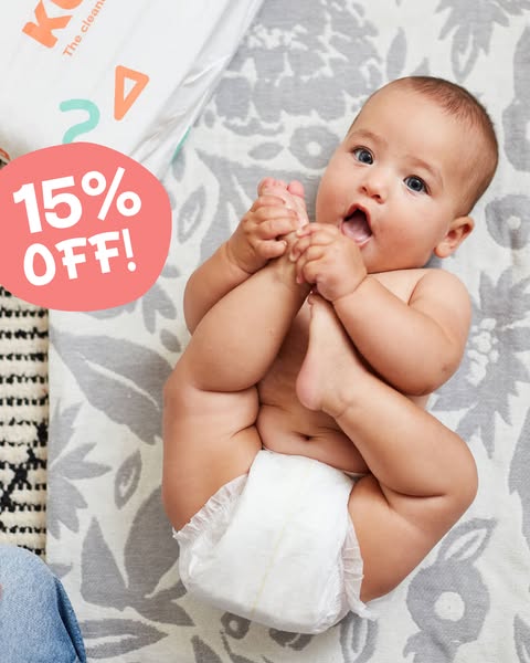 Want to try the award-winning disposable diapers that have sold out over 5x? Use code SUB15 to get 15% off your first subscription purchase.

Why Kudos? Where other disposable diapers have plastic liners, Kudos award-win