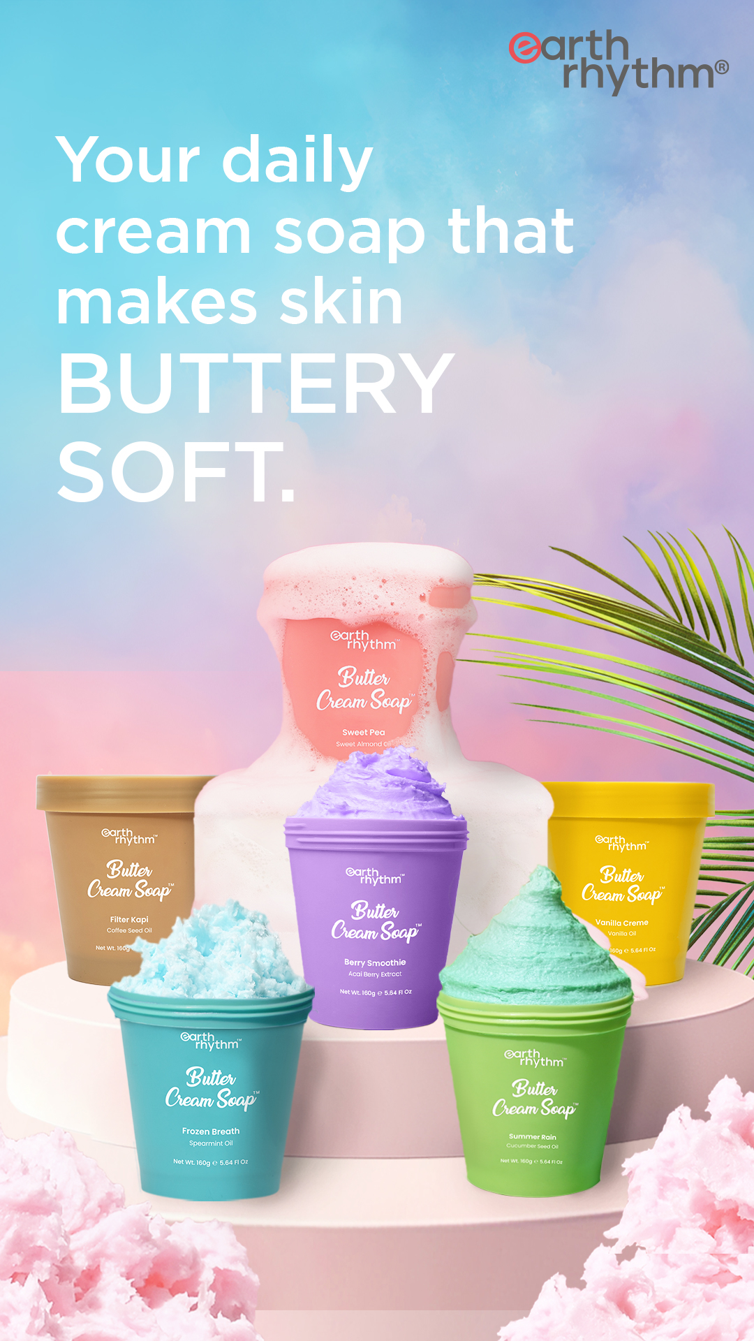 Indulge in the ultra-creamy goodness of Earth Rhythm’s Butter Cream Soap—gently cleanses while deeply nourishing your skin for that soft, buttery glow.
🛍️ Shop now at Nykaa!