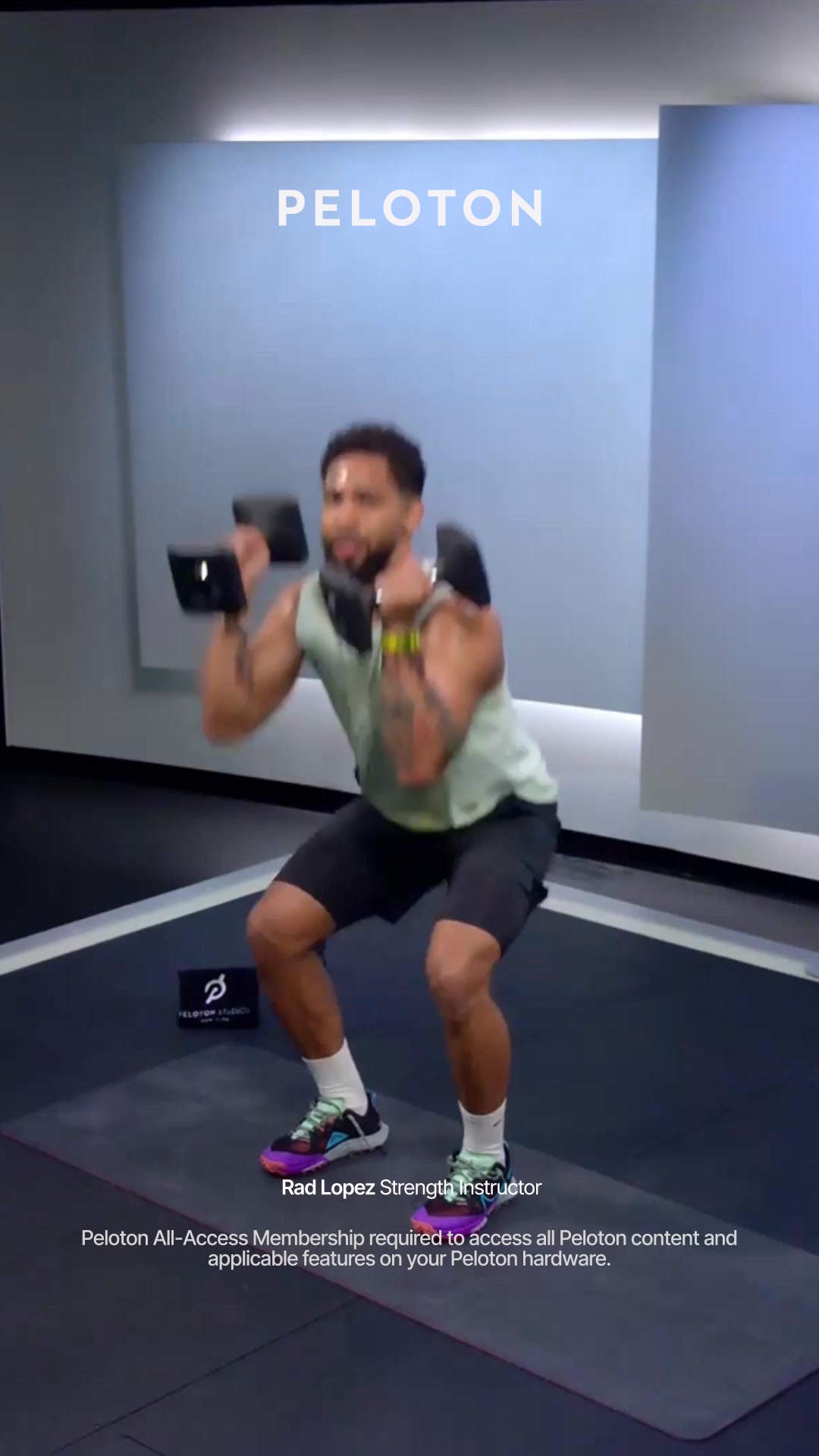 Go from beginner and beyond with 15+ premium workout types on the Cross Training Treads.