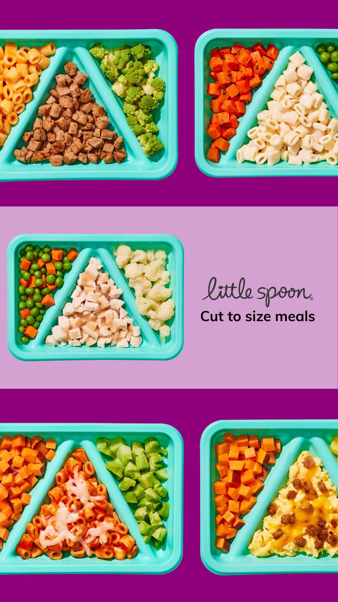 Little Spoon Biteables are here to simplify your mini's transition to table foods! 
✂️Cut to size meals for little fingers
😄Fresh, unique ingredients to help prevent picky eating 
🥕 Veggie + protein-packed nutritious rec