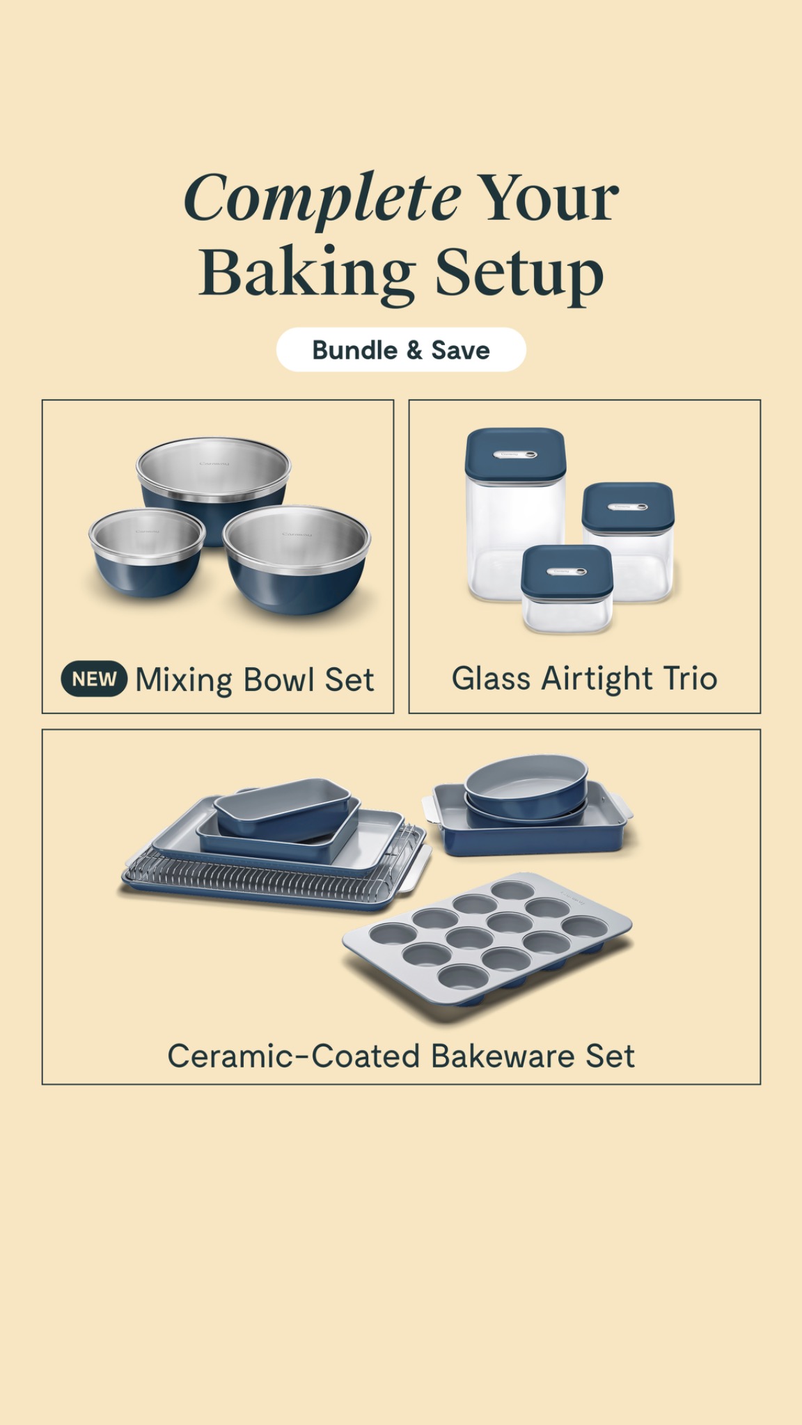 A better foundation makes better food. Shop essential sized Mixing Bowls designed for seamless prep, clean pours, and cabinets that stay calm.
