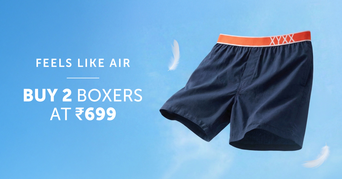 Soft, breathable, and made for doing absolutely nothing. Get 2 boxers @ 699 and stay comfy all day.