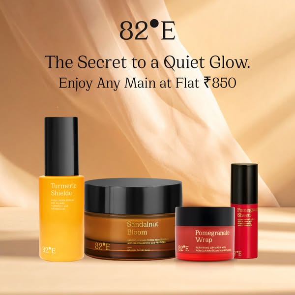 FLASH SALE!
Get your 82°E full-size faves for just ₹850 each! ⏰ Restock now and elevate your daily skincare routine before they're gone!

 Limited time only, so act fast! What's on your shopping list?