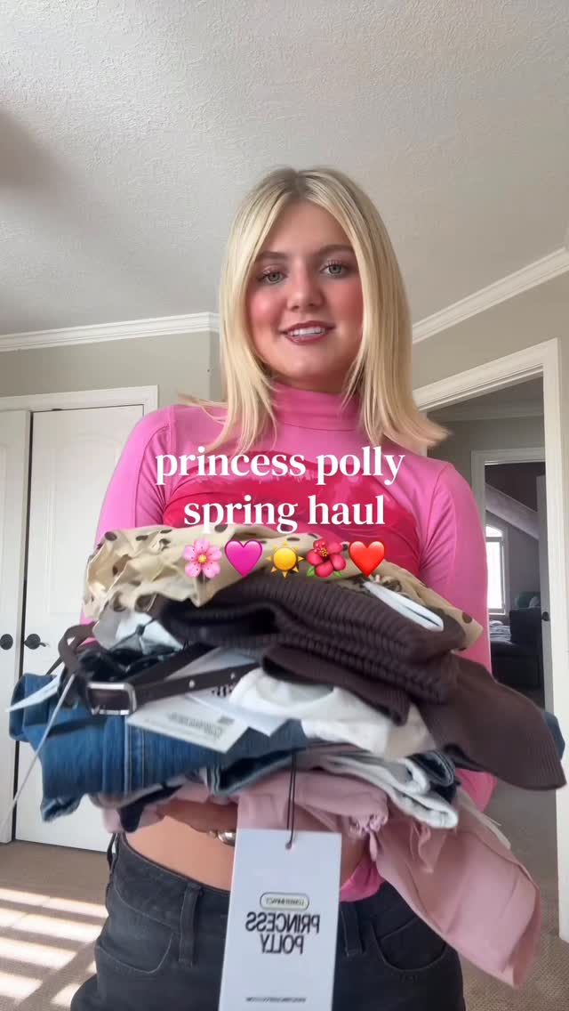 My spring wardrobe is so ready thanks to Princess Polly! Head to the @princesspolly website to shop the cutest spring fits🩷🩷 #pp_partner #princesspolly #OOTD #springoutfits