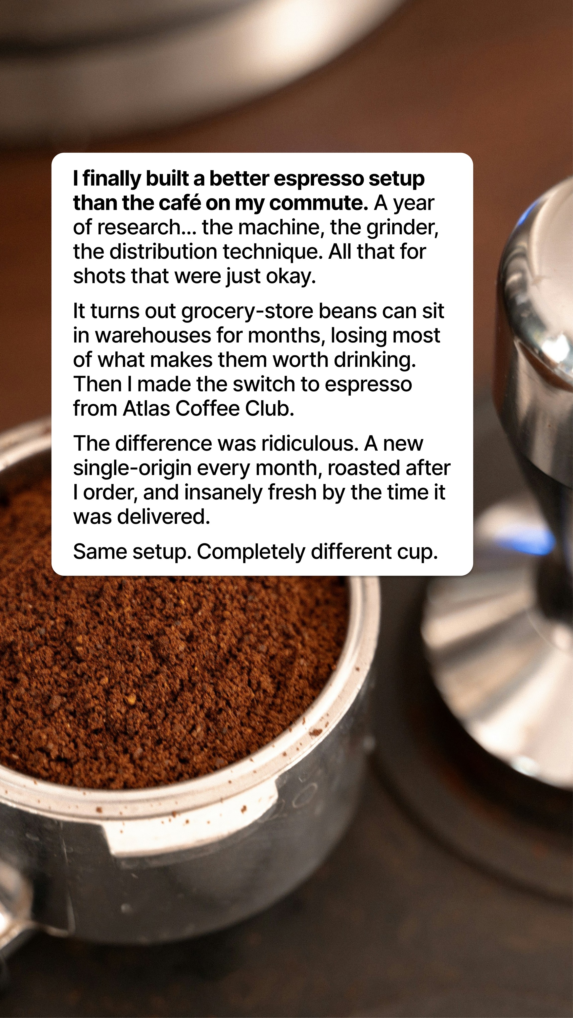 Why I'm giving up "Big Espresso" in 2026