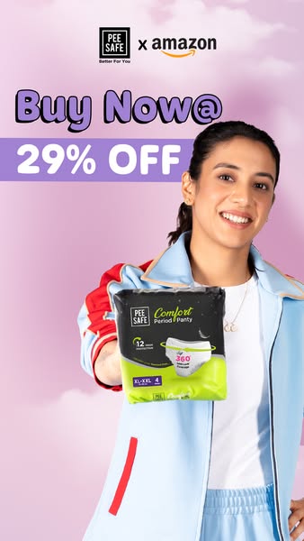 360° leak-proof panties with 12-hour protection. Seamless, rash-free design for stress-free periods day and night.
Pee Safe Comfort Period Panties - Shop Now on Amazon.