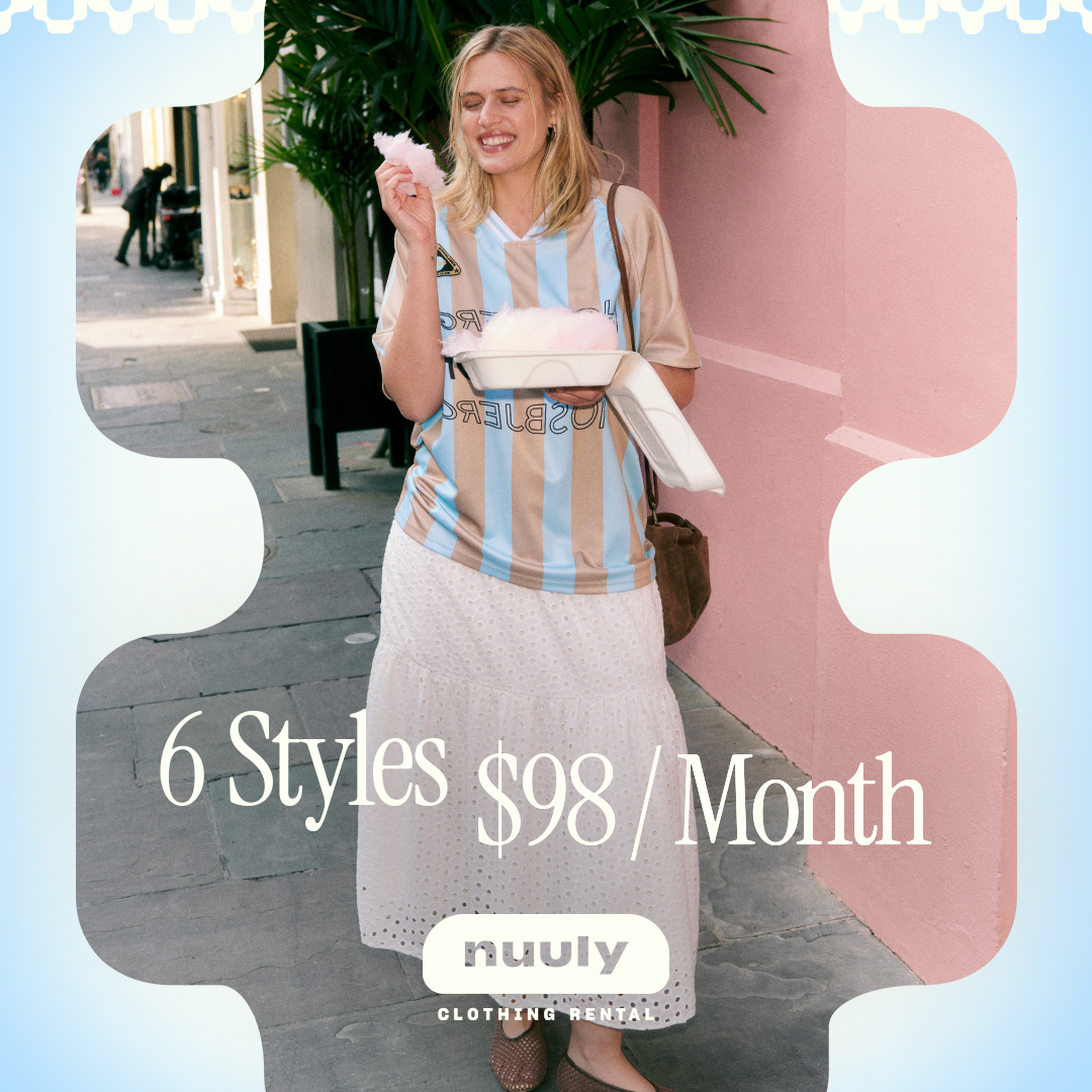 Rent spring styles from brands like Free People, Made Some, Miaou + more. Pick any 6 items for $98 / month