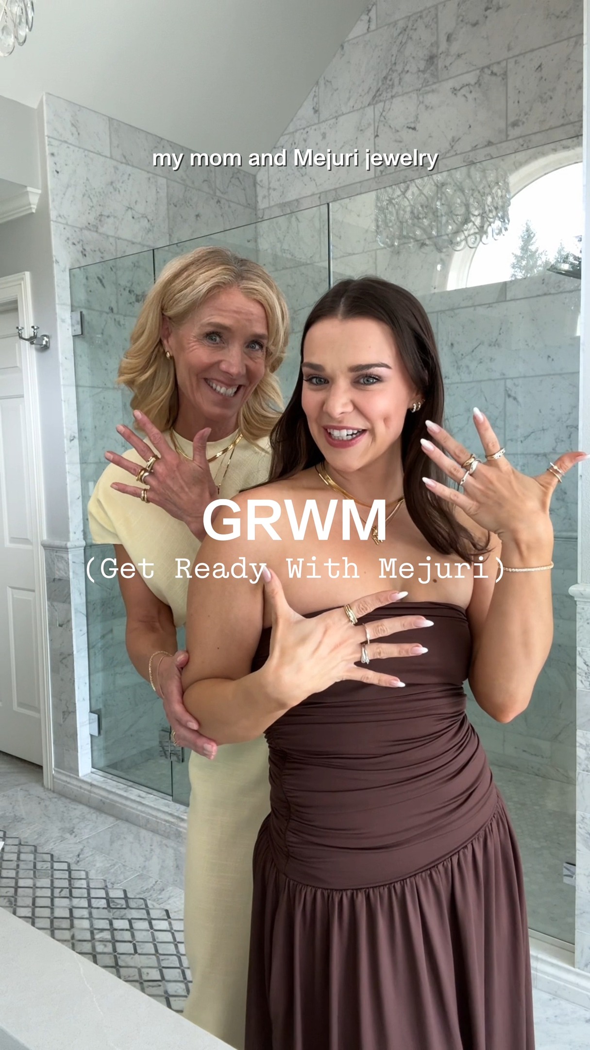 grwm (get ready with mom)

maddy and stephanie style their puzzle and dôme favorites to celebrate mother's day.
