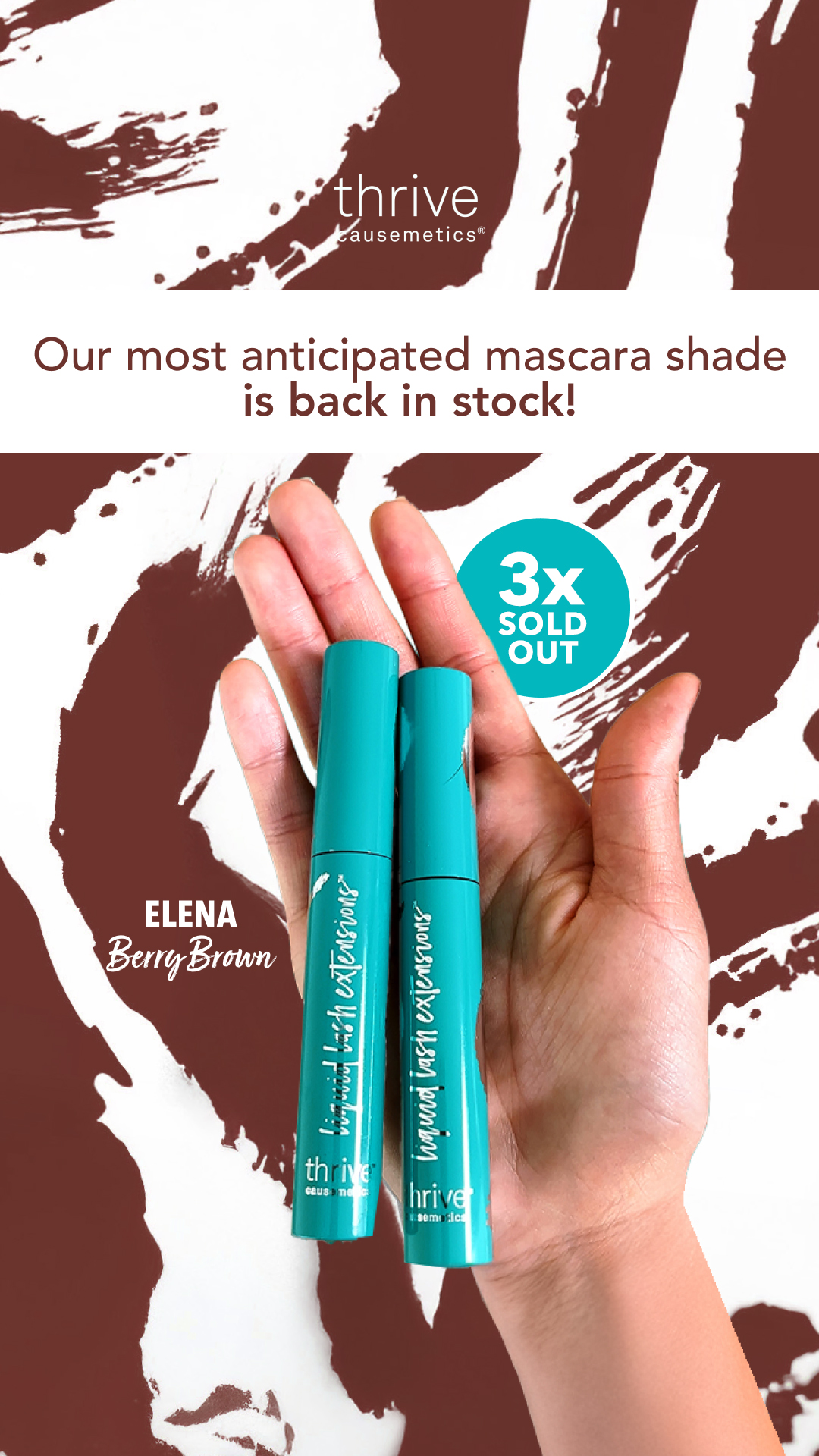 You asked and we listened! IT'S BACK IN STOCK, get ready to enhance your eyes with this berry brown shade of our Award-Winning Tubing Mascara in Elena!