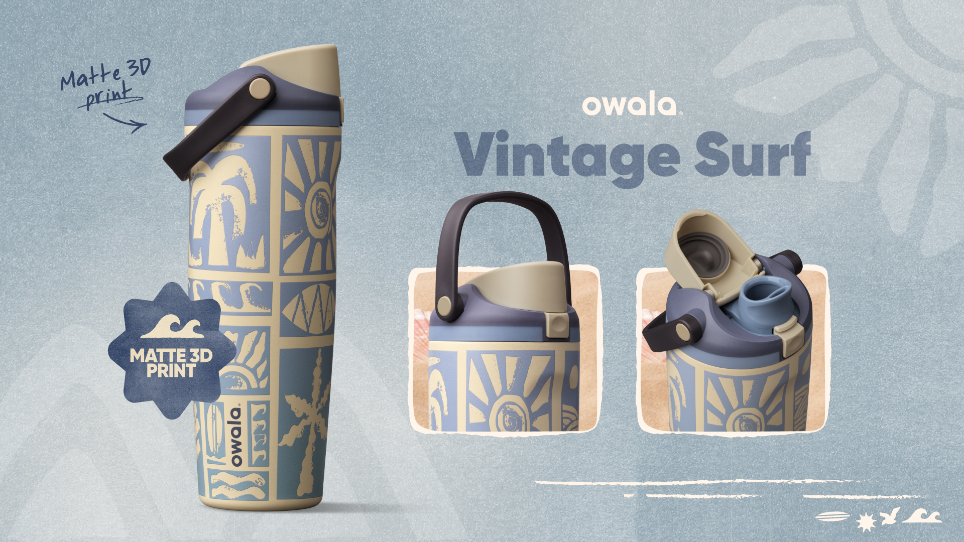 Hang loose and hydrate. Vintage Surf will keep the beach vibes up all day long—whether you’re in your beach chair or your office chair.