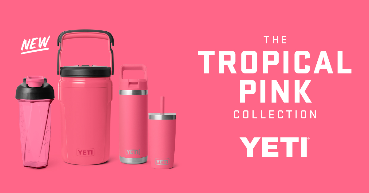 The Tropical Pink Collection just expanded with new drinkware.