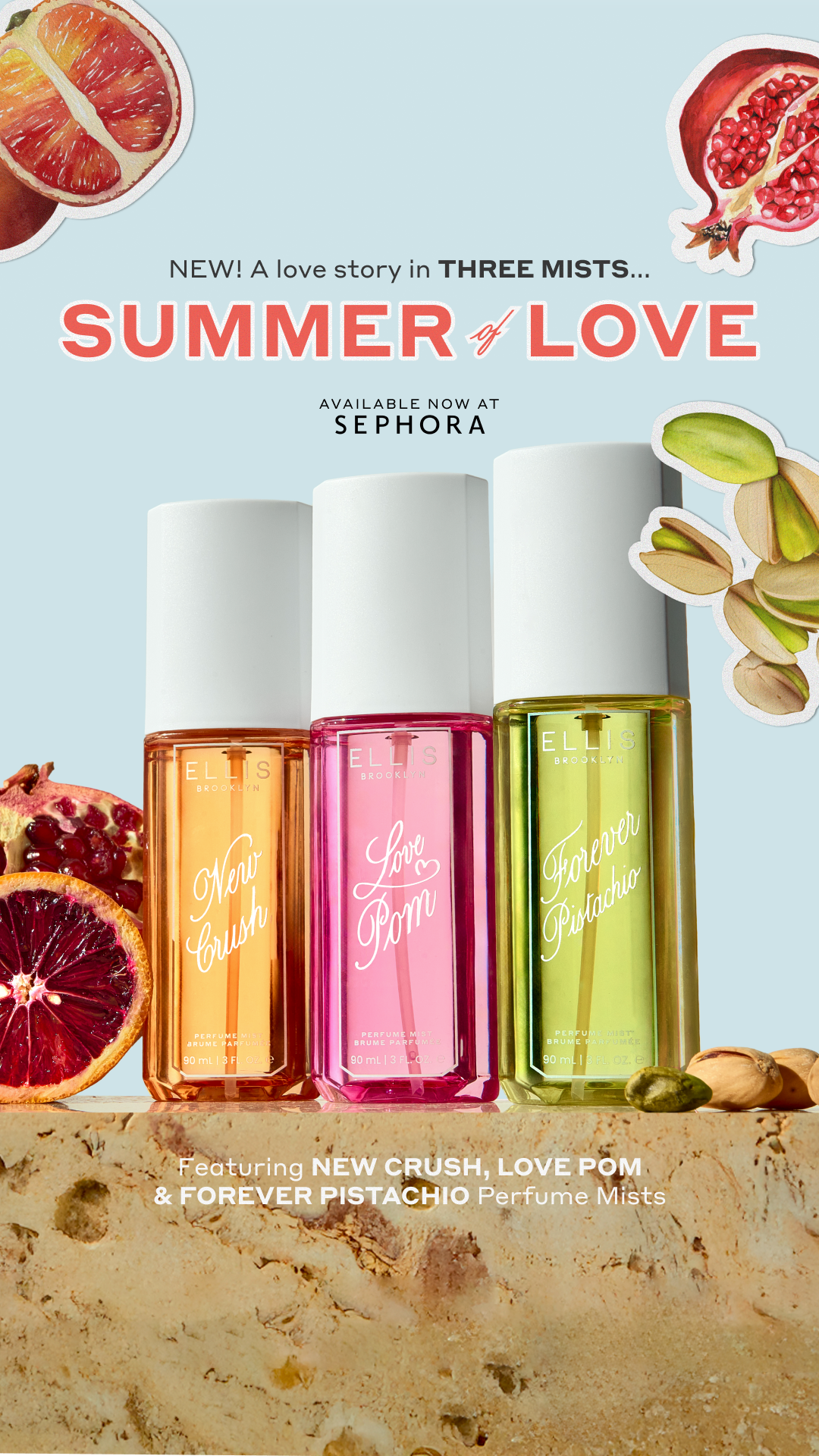 NEW! The SUMMER OF LOVE Perfume Mist Trio Is Here!