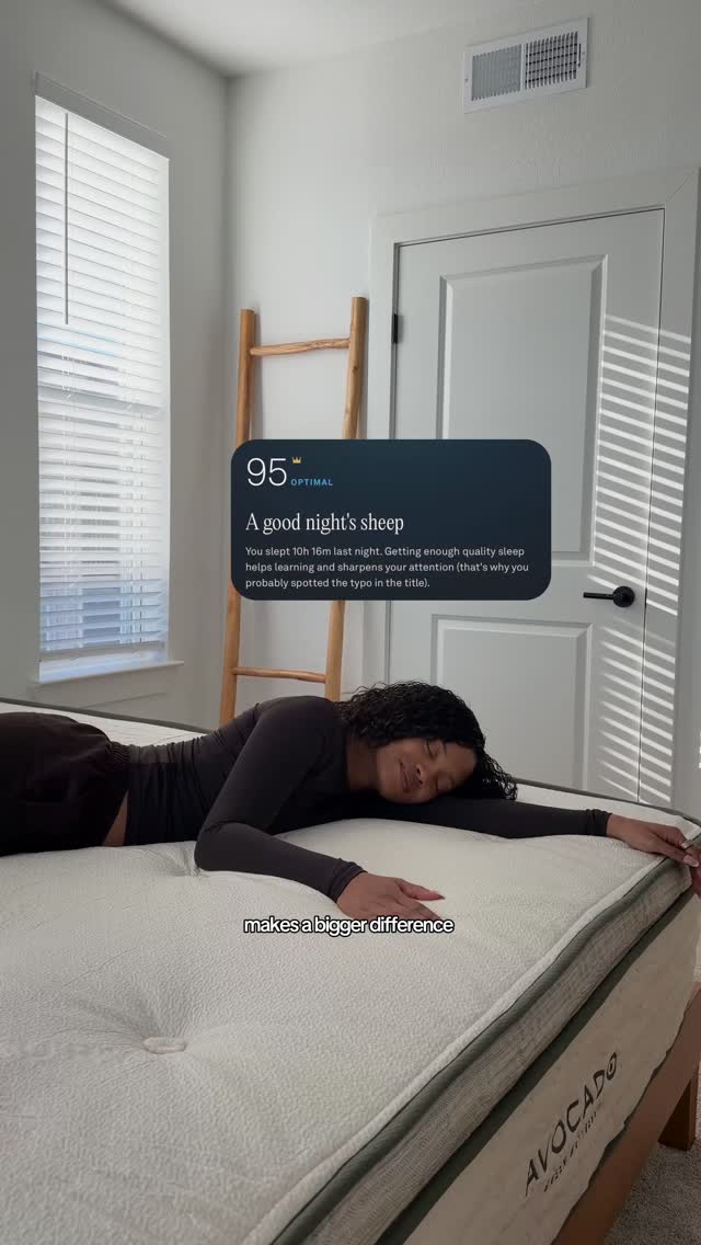 The “quick and cheap” mattress phase? We’ve all had one 😅⁠
⁠
But real rest starts with real support🌙 ⁠At Avocado, we design our mattresses with GOTS-certified organic cotton, GOLS-certified organic latex, and natural woo