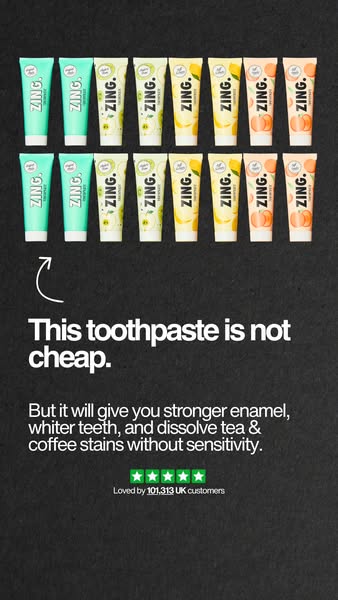 This toothpaste uses liquid enamel