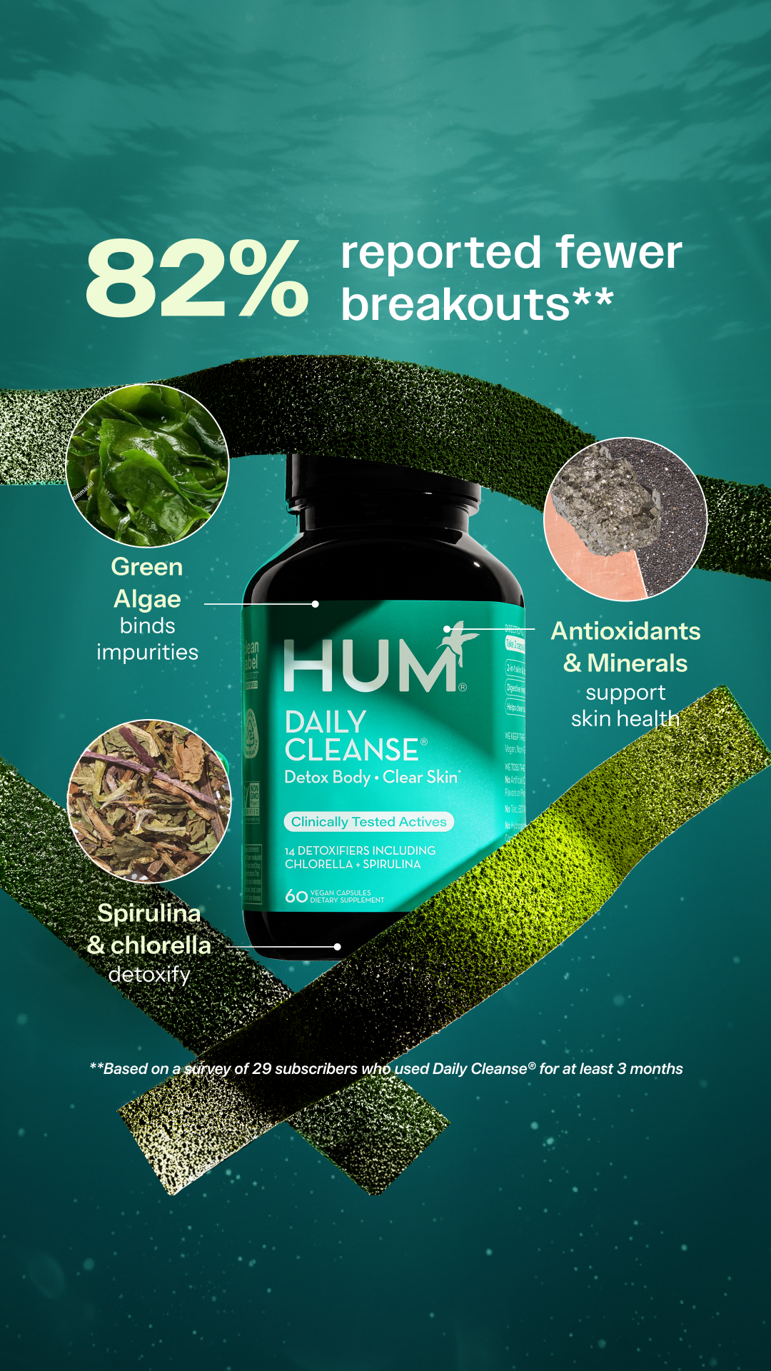 Daily Cleanse: The 2-in-1 Detox for Clear Skin

Daily Cleanse is a gentle, science-backed reset for your skin and your system. With 14 powerful detoxifiers, including chlorella, spirulina, and milk thistle, it supports y