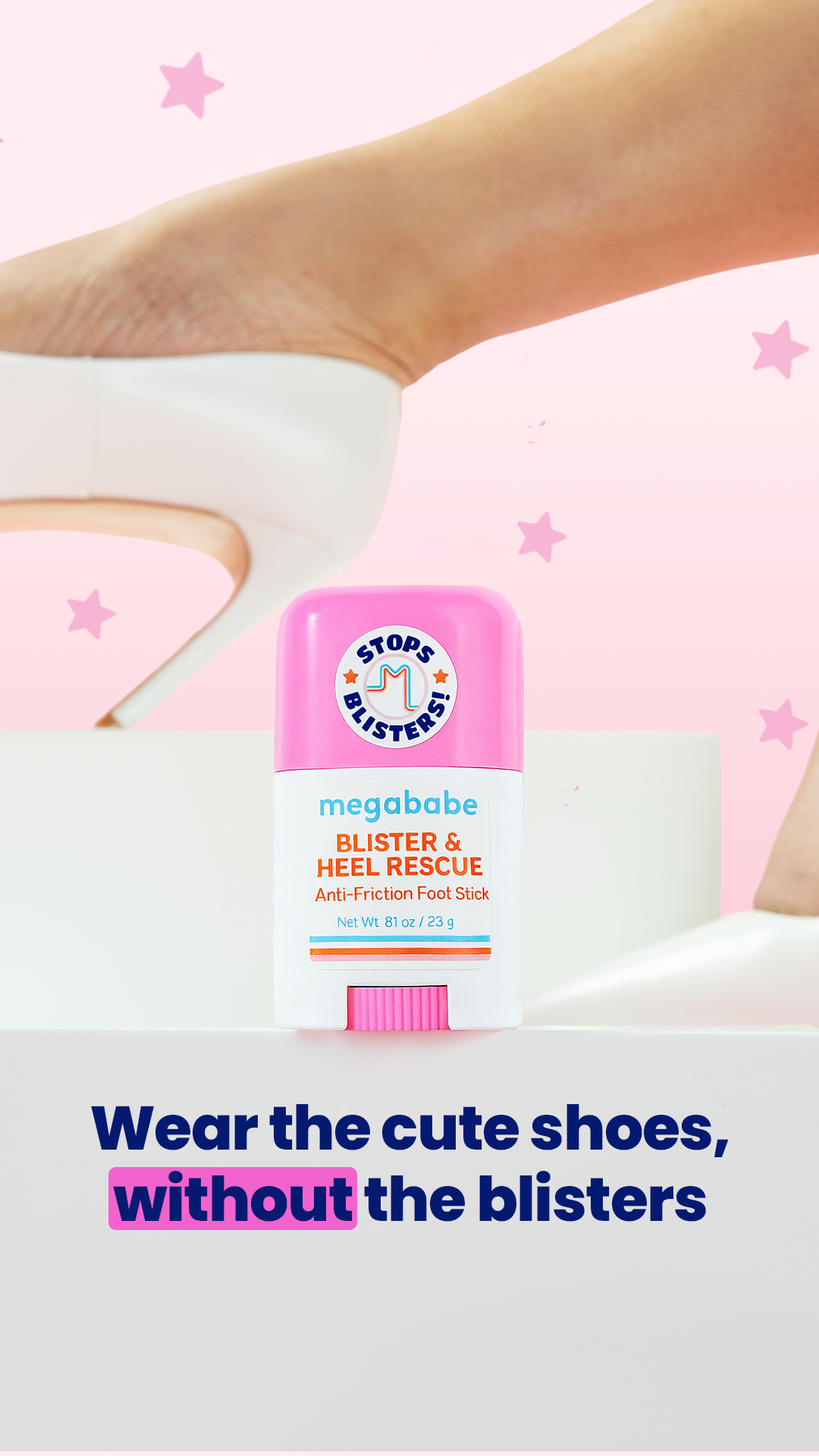 Blister & Heel Rescue makes limping home a thing of the past.  👠