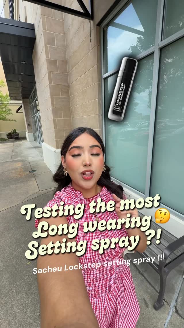 My makeup is not going anywhere !! 🫡 @sacheubeauty shop it at @ultabeauty now! #sacheu #sacheupartner #makeup #settingspray #ulta