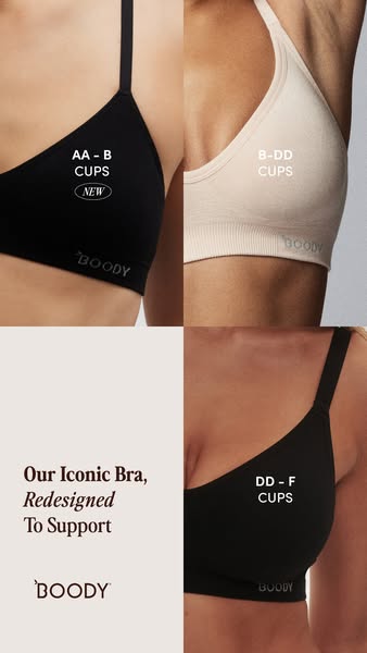 Now Supporting AA–F Cups