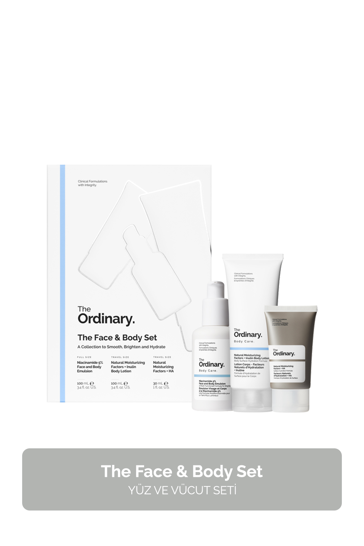 The ordinary the face & body set - yüz ve vücut seti