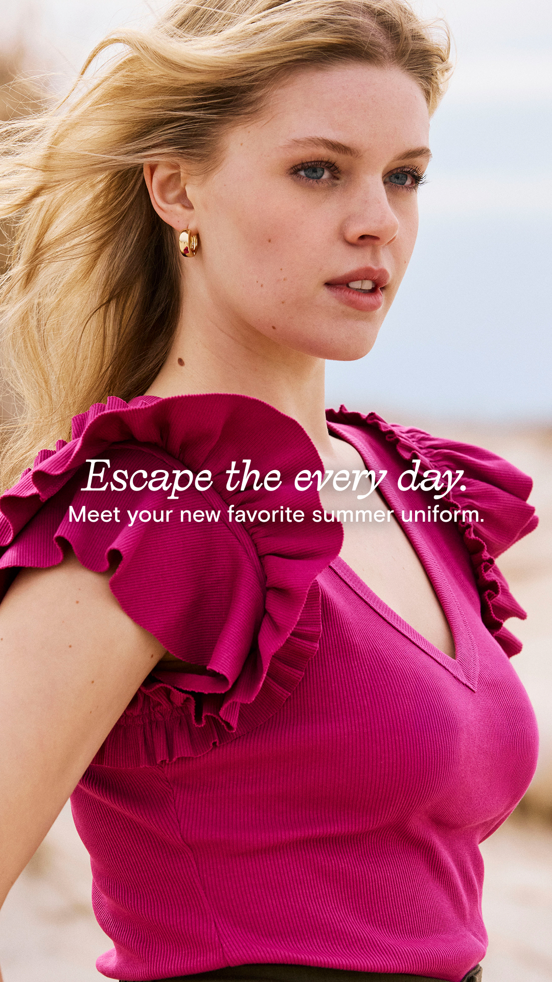 Effortless silhouettes for sunnier days.
