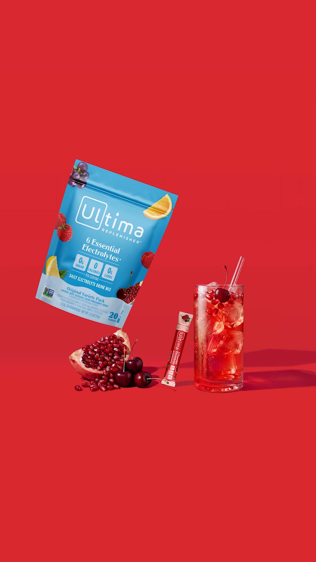 Ultima has all 6 electrolytes you need every day with no sugar, calories or carbs. It’s the daily way to stay hydrated without the junk.