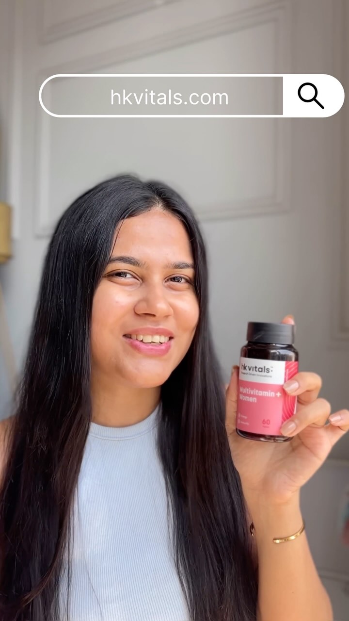 No more excuses of busy lifestyle, priorities your health by adding @hkvitals Multivitamin Plus Women in your diet for energy boost, glowing skin, air thick hair! 
Har din ka tiredness ho gaya bye! 
Apni health ko priori