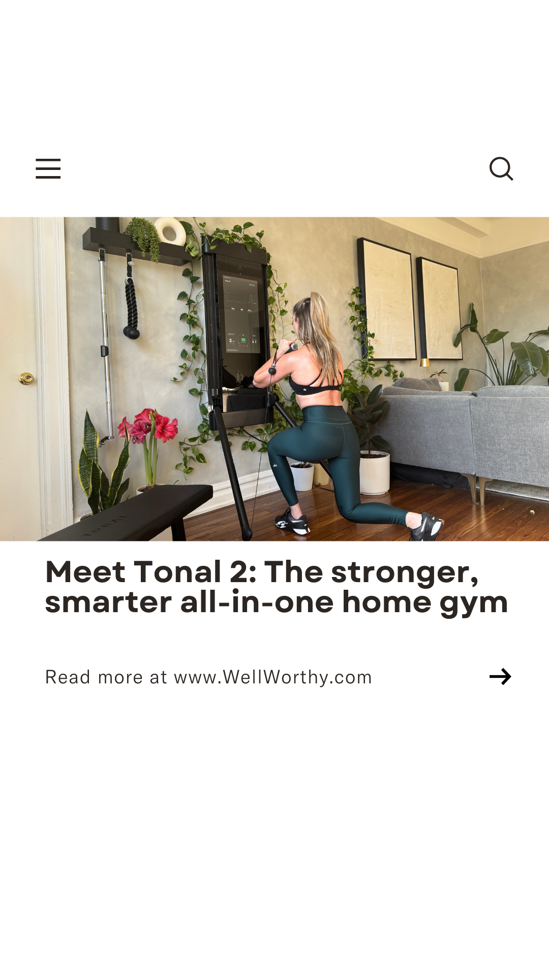 "According to Tonal’s State of Strength Report, in their first year on Tonal, women increased their overall strength by an average of 57 percent and Tonal members over 55 increased their strength by an average of 73%."