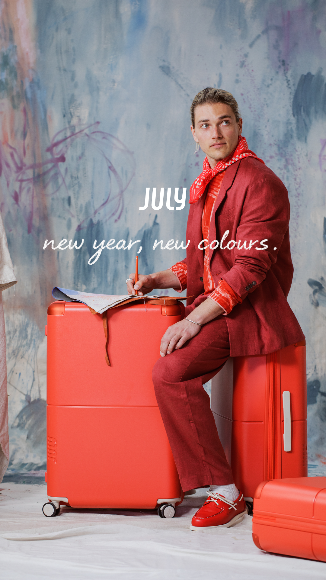 A collection inspired by art, shaped by movement. Berry, Orchid, and Pacific are three vibrant hues designed to travel — and to stand out wherever you land.