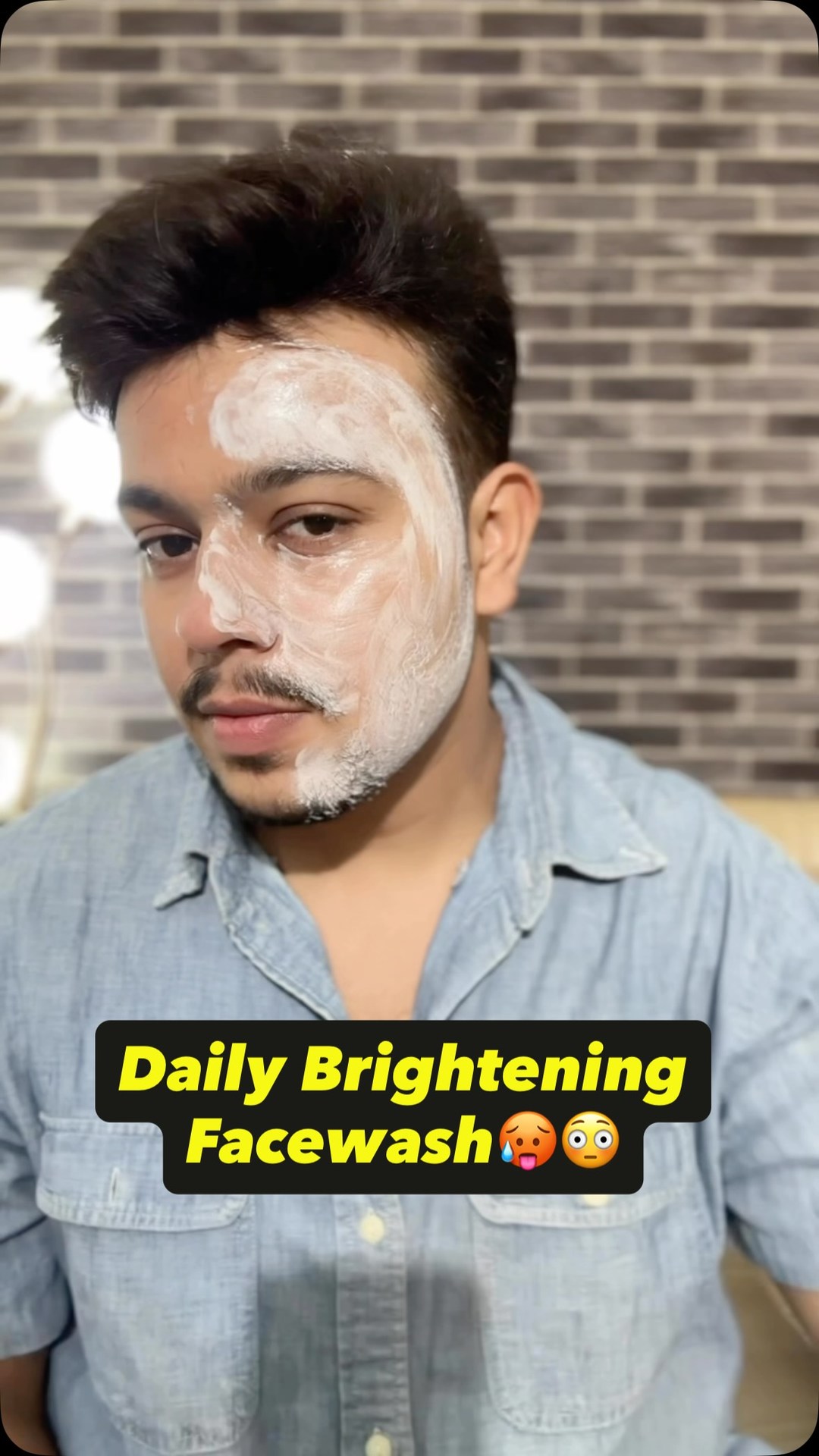 Bhai mast chamka dega yeh! YES comment krte hi bhej dunga😍😍 #skincare #skincareessentials #facewash #kojicacid #men