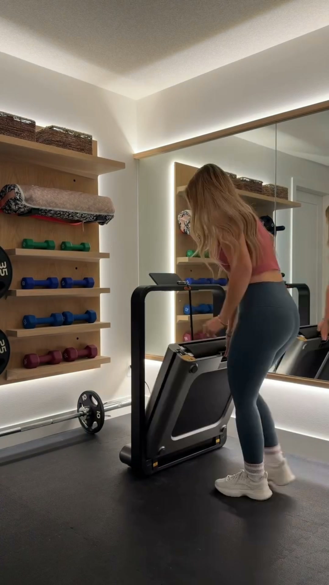 A Treadmill That Folds Away