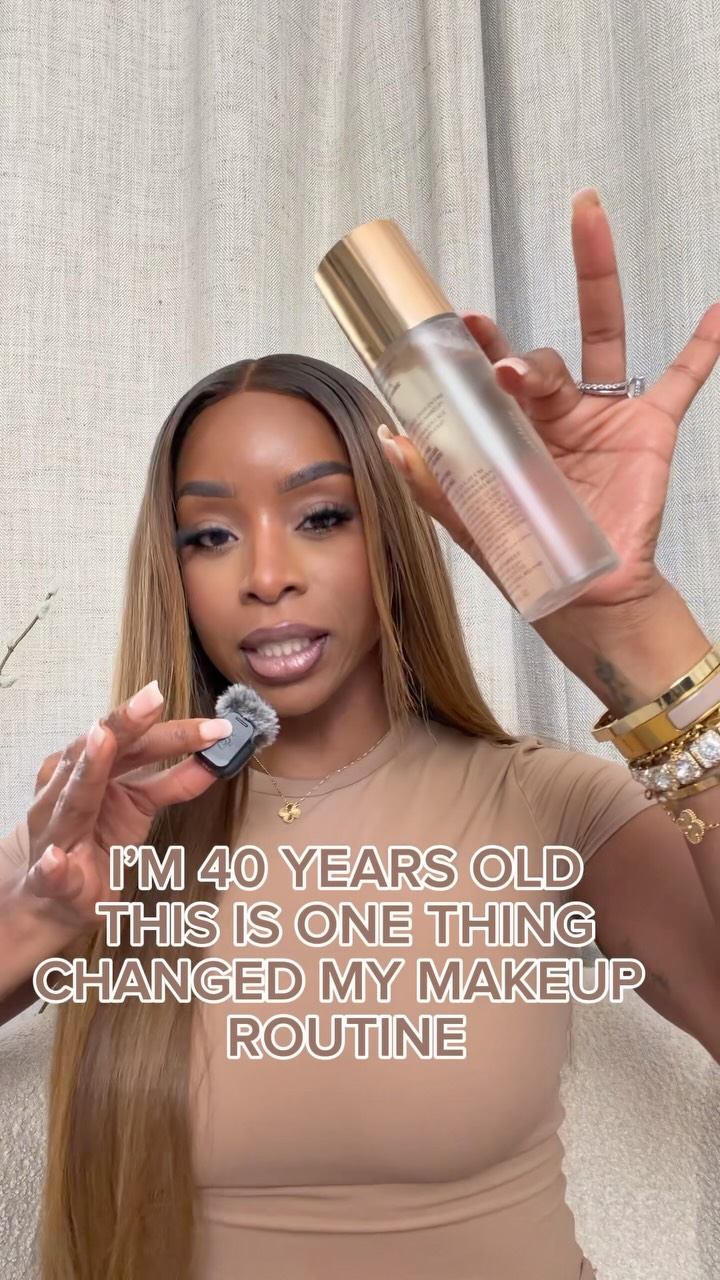 The older I get, the more I realize that the right setting spray can completely change how your makeup looks. ✨

There was a time when I’d skip this step, but now that I have a few more fine lines, I never do. 😂

The @ch
