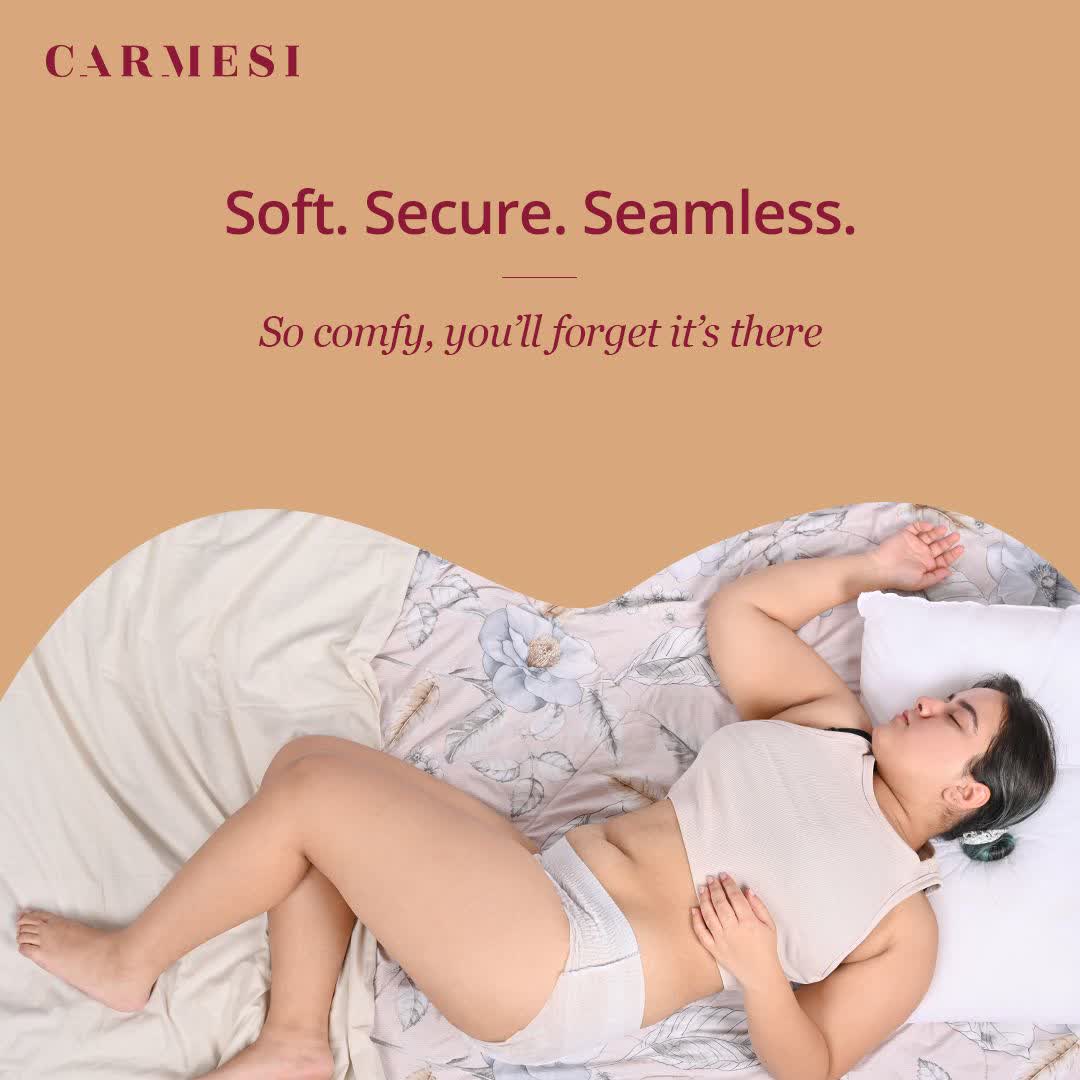 No outfit change. No backup plan. No stress.
Just Carmesi Disposable Period Panties—made for those who don’t pause for periods.

- 360° leak protection 
- Soft, seamless fit
- Trusted by lakhs