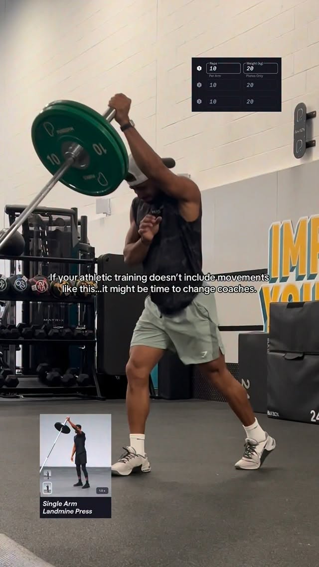 One of the most underrated tools in the gym: THE LANDMINE

With the right programming, it can build
power, explosiveness, stability, and real athletic movement.

Most people walk past it.
Athletes use it to get better.


