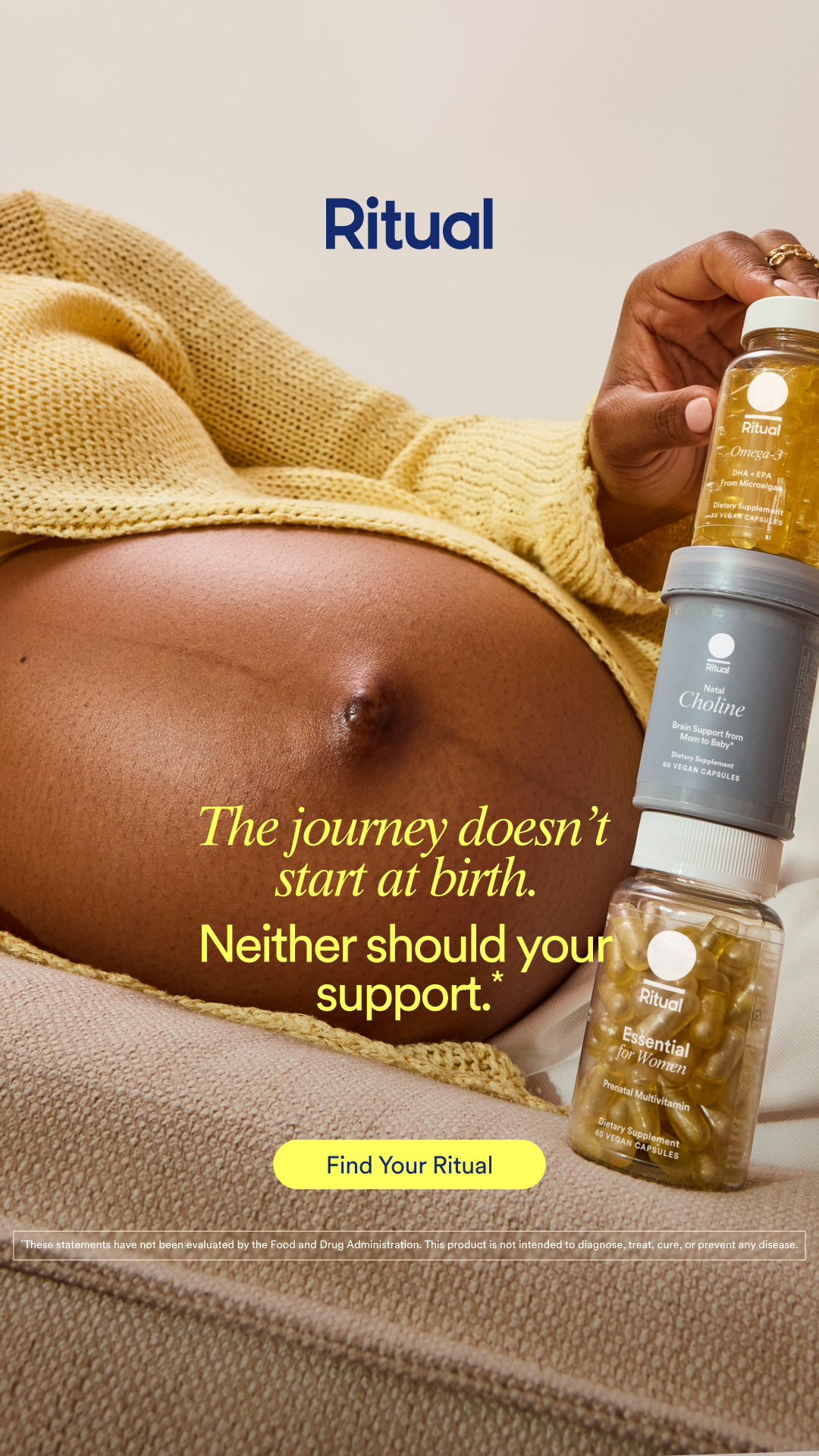 Key nutrient support during pregnancy starts here. Meet our line up of research-backed support from trying, pregnancy, and postpartum for mom to baby support.*