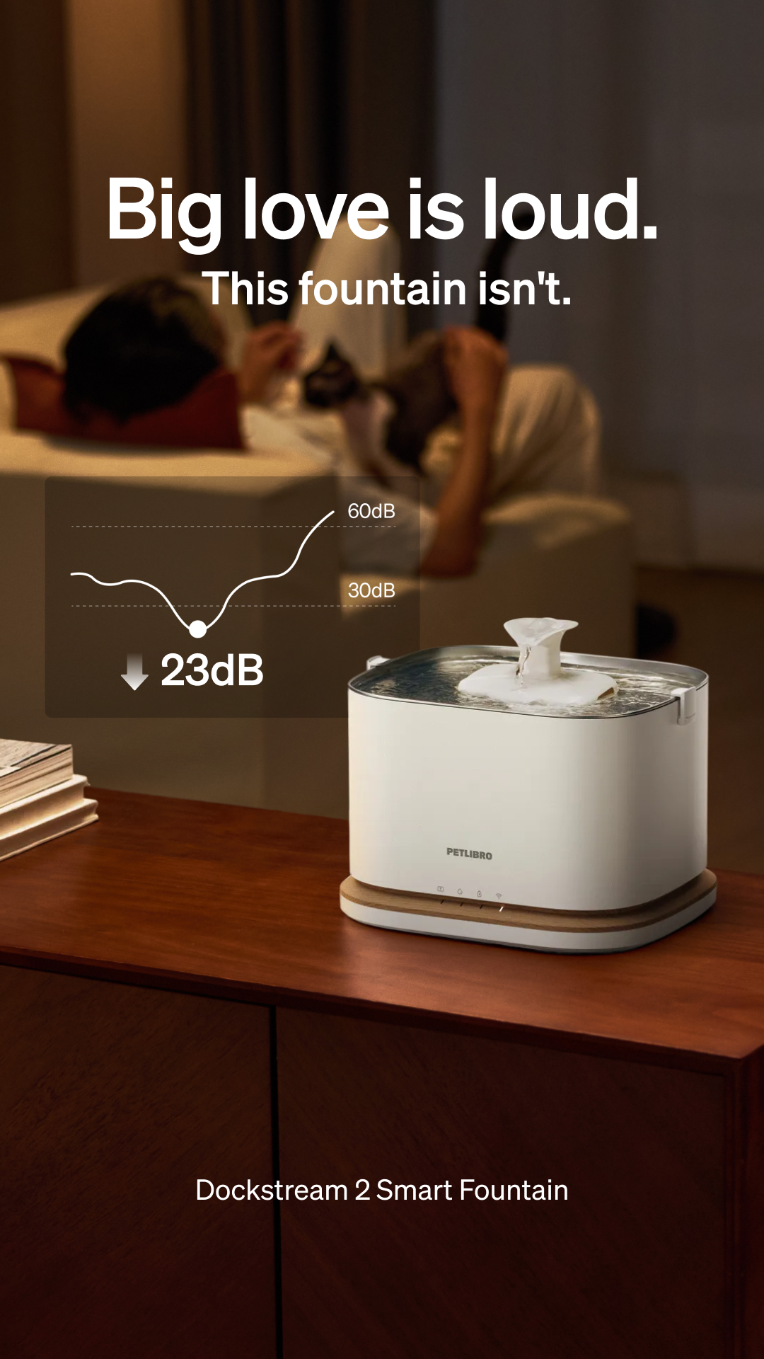 ❤️ Your love knows no limits. Neither does this fountain. Get up to 30 days of cordless hydration and tracking on a single charge.