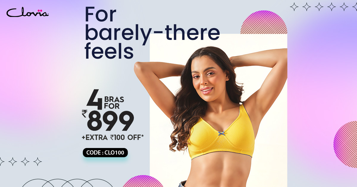 Say goodbye to heavy, uncomfortable bras & switch to styles that feel light yet supportive.
Non-padded✔️
Non-wired✔️