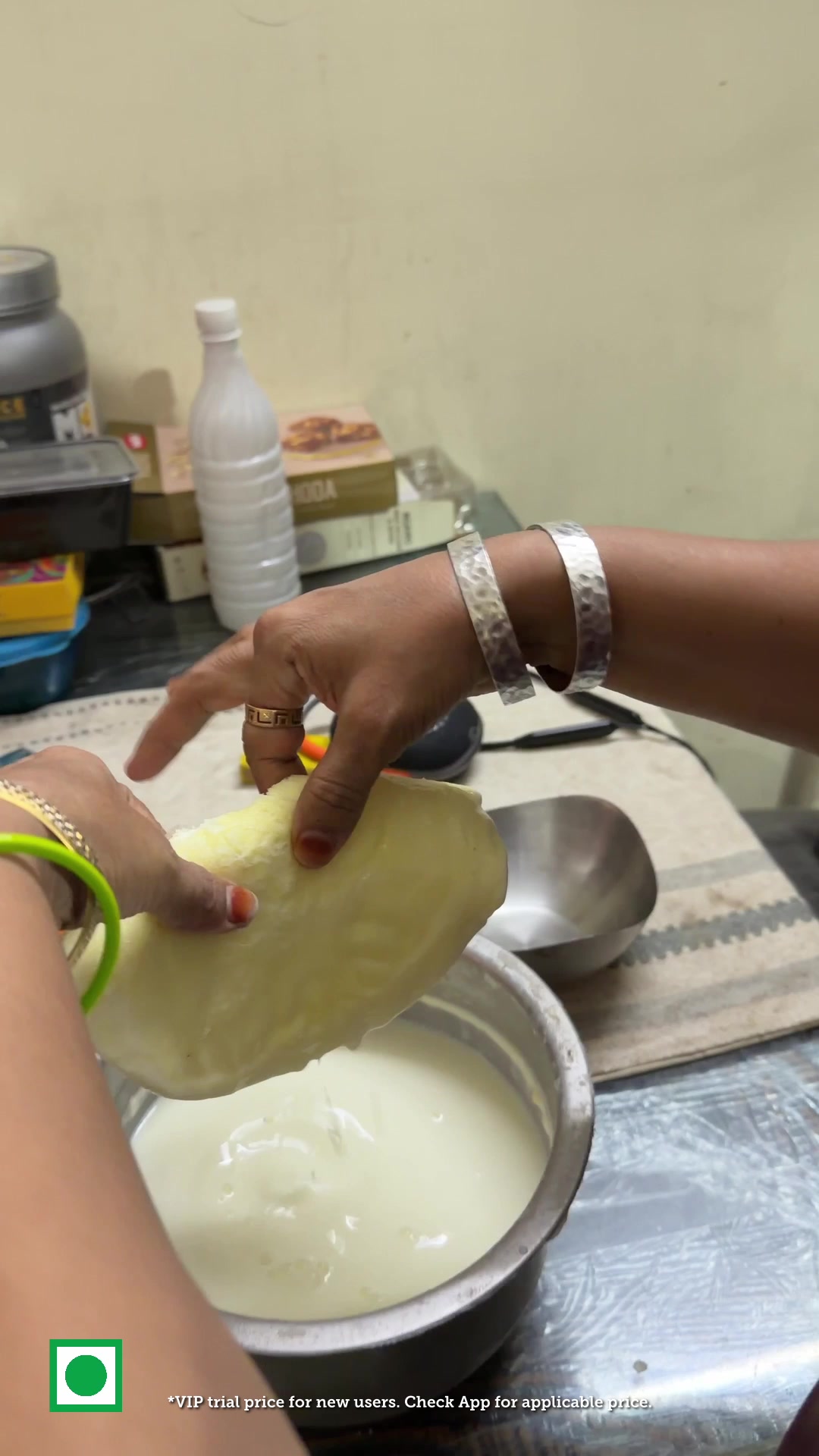 Creamy Cow Milk ghar aayega, toh ghar pe hi banega shudh desi ghee, butter, creamy curd, and so much more!

Start your subscription on the Country Delight App and get up to 40% OFF with FREE VIP Trial for new users